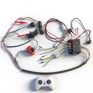 24V 4륜 어린이 전동차용 리모컨 포함 와이어 하네스, 어린이용 전동 자동차 와이어 하네스