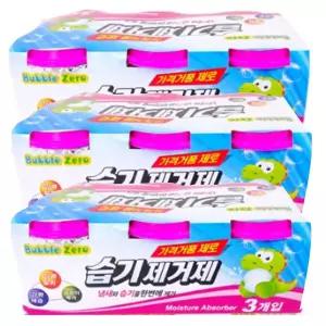 버블제로 습기 제거제 제습제 참숯 곰팡이 제거제 3개입 3개