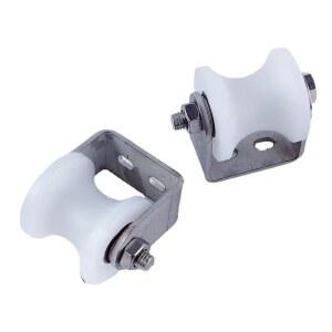 60 원형 튜브 폴리 케이블 롤러 풀리 고정 프로필렌 304 나일론 소재 PP 자형 서스펜션 트랙