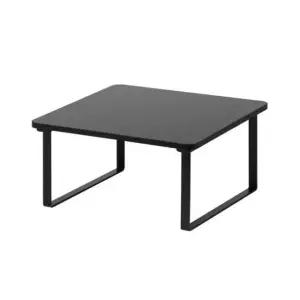 모니터받침대 미니 모니터 받침대 컴퓨터 다이 노트북 프리미엄 스탠드 높은 서랍형 블랙 메탈