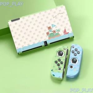 닌텐도 스위치 1,2,OLED 동물의숲 보호 케이스 커버 세트 풀커버 조이스틱 컨트롤러 커버 Switch