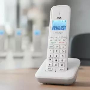 아이텍 1030 화이트 무선 전화기 CID 내부 3대 증설 발신