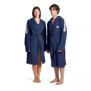 ARENA Team Stripe 타이 벨트와 포켓이 있는 유니 목욕 가운 부드럽고 따뜻한 로브 수영장 사우나 스파 또