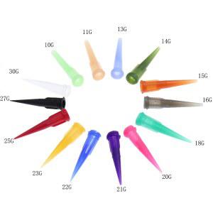 50 개/가방 루어 잠금 TT 테이퍼 팁 정밀 액체 주사기 디스펜서 바늘 10/11/13/14/15/16/18/20/21/22/23/25/27/30G
