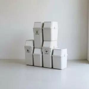 공간활용 적층형 분리수거함 40L 4p 가정용 재활용 쓰레기통 세트