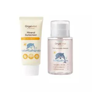 오가베베 무기자차 아기 유아 선크림 50g SPF50+ 1개 (Gift 자외선차단제 리무버 200ml 1개 포함)