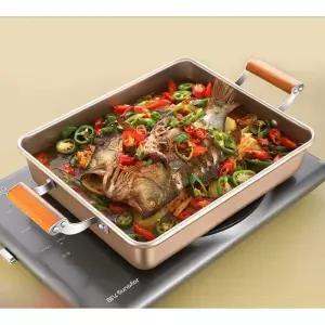 사각 전골 냄비 오뎅 떡볶이판 업소용 어묵 대형 이자카야 다용도 손잡이 대형 + 종이 5장