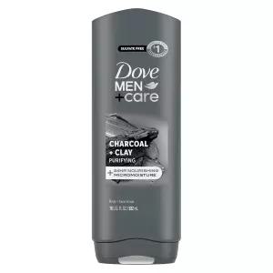 DOVE 남성 케어 바디 앤 페이스 워시 정화 클레이 24시간 영양 마이크로수분 기술 18온스