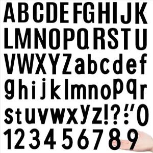 10장 비닐 편지 번호 스티커 자체 접착 알파벳 우편함 문 자동차 보트 주소 표지판용 방수 블랙 1.5인치