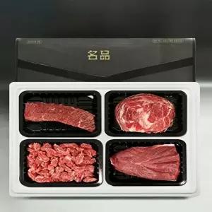 [장보리]투뿔 한우 실속 4종 선물세트 2kg 불고기 양지 사태