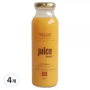 카페프룻 100 제주 한라봉 착즙 주스 4개 240ml 간식 화이트데이 생일파티 학원 생일 방과후