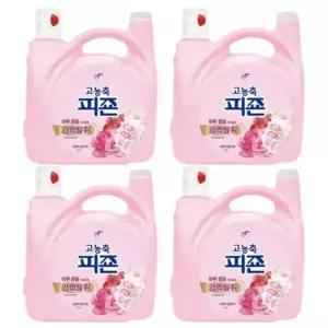 피죤 고농축 섬유유연제 대용량 로맨틱플라워 5.5L 4개