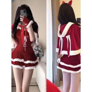 산타걸 크리스마스 여자 바니걸 기념일 의상 여성 코스프레