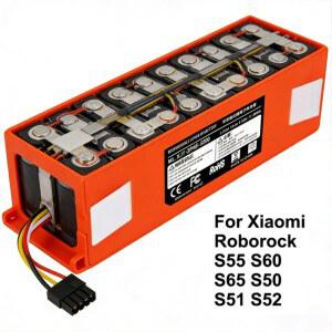 샤오미 로보락 S55 S60 S65 S50 S51 S5 MAX S6 부품용 로봇식 진공청소기 교체 배터리 오리지널 XJT-2P4S-5200