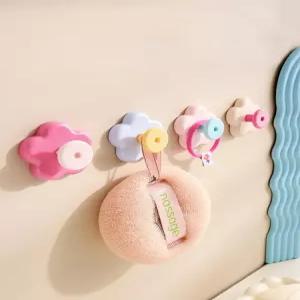 누마 귀여운 유치원 어린이집수건걸이 무타공 접착식 행주 타월 핸드타올 후크 욕실 주방 정리