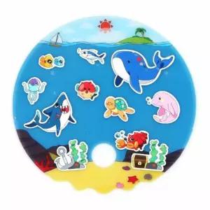 부채 바다 유아부채만들기 만들기세트 10개