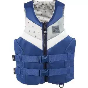 제트파일럿 플릿 네오프렌 해안경비대 승인 구명조끼 PFD(NVY/WHT XL/2XL)