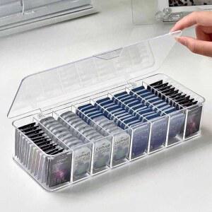 아크릴 카드 수납함 대용량 포카 정리함 투명 테이블형 카드 케이스