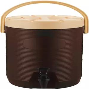 수도꼭지가 있는 단열 디스펜서 2갤런 온수 및 냉 스테인리스 스틸 내부 휴대용 물통 커피 티 초콜릿 우유