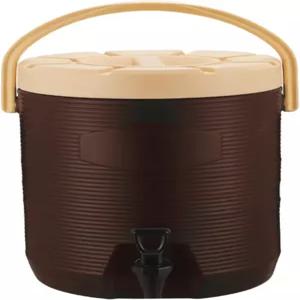 수도꼭지가 있는 단열 디스펜서 2갤런 온수 및 냉 스테인리스 스틸 내부 휴대용 물통이 커피 티 초콜릿