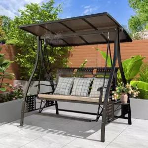 야외그네 2인용 3인용 흔들의자 스윙 공원 정원 벤치 펜션 스윙체어 실외 야외 의자 감성