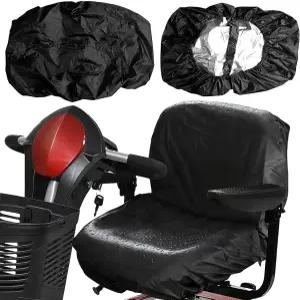 전동 휠체어 시트 커버 방수 모빌리티 스쿠터 나일론 28인치 L x 7인치 W 블랙