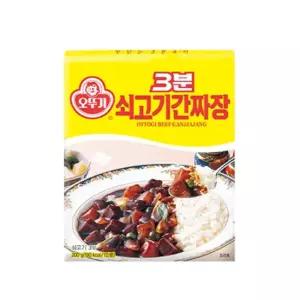 오뚜기 즉석 3분 짜장 요리 식품 쇠고기 간짜장 200g 낱개판매
