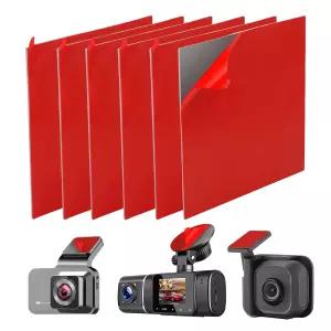 6Pcs 헤비 듀티 대시 캠 마운팅 테이프 - 윈드실드 대시보드 GPS 및 카메라 홀더용 초내열 양면 접착 패드