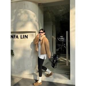 스웨이드 수입 코트 털 일체형 여성 재킷 캐주얼 겨울 아우터