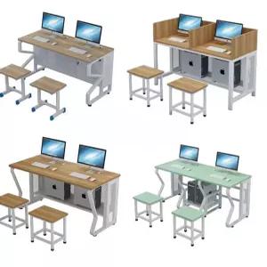 컴퓨터실 책상 학원 컴퓨터책상 2인용 강의실 학교