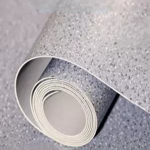 롤장판 고무 매트 석회석 방수 2x5m 창고 내마모 대리석 사무실 표준 바닥재 보석 1.2mm