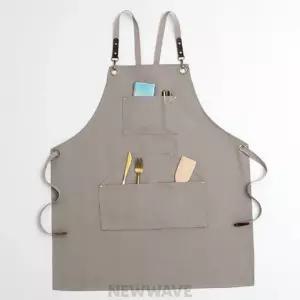새결이네 카페 앞치마 베이지 베이지유니폼 바리스타유니폼 롱에이프런
