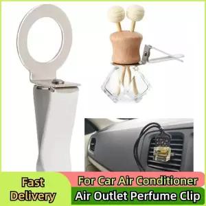 호환  125개 자동차 에어컨 강 공기 배출구 향수 클립 360  회전 에어컨 포트 향수 클립 구멍 슬롯