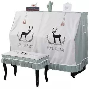 피아노커버 유럽 건반 그랜드 148153cm+싱글 스툴커버 A형