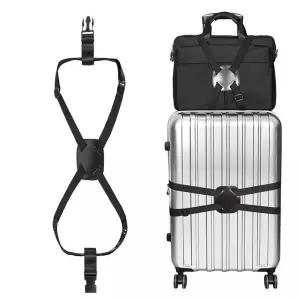 보조가방 수화물 고정 열림방지 고무밴드 커넥터 캐리어벨트 탄성 밴드 1개 20 34인치