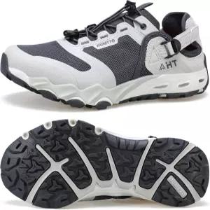 험토 남성용 워터 랜드 슈즈 - 여름용 퀵 드라이 하이킹 샌들 아웃도어 논슬립 클로즈드 리버 아쿠아