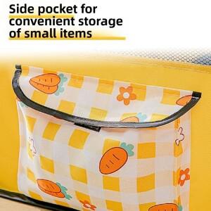 튼튼한 휴대용 애완동물 플레이펜 통기성 접이식 고양이 분만실 300D 옥스포드 천 분리형 케이지 야외용