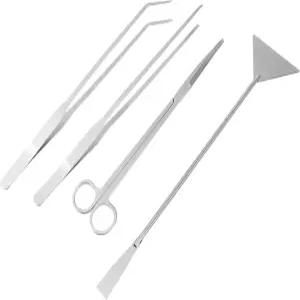 SUPVOX 1세트 수족관 도구 키트 아쿠아스케이핑 어항 유지 관리에는 가위 핀셋과 주걱 인체공학적 설계가