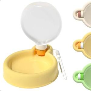 350/500ml 고양이 개 물병 접이식 휴대용 강아지 마시는 그릇 손잡이가 있는 누출 방지 애완 디스펜서 여행