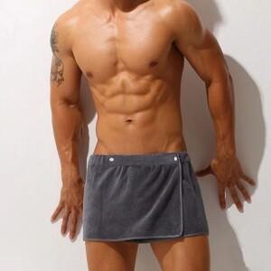 사우나 스커트 남성용 웨어러블 목욕 타올 매직 샤워 부드러운 통기성 비치 가운 성인 스포츠