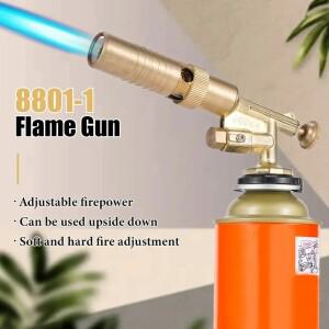 용접 토치 가스 버너 화염총 블로워 순수 구리 브레이징 바베큐 자동 점화 건 주방 베이킹