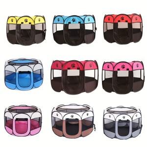 클래식 스타일 휴대용 애완 동물 플레이펜 및 텐트 | 내구성 접이식 편안한 디자인 고양이 개용 야외 안전