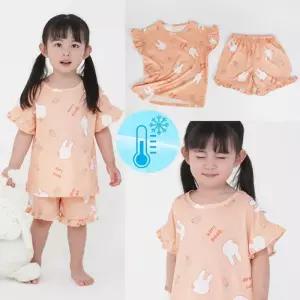 남여 쿨링 캐럿바니 상하세트 실내복 아동복 잠옷 반팔 여름내의 파자마