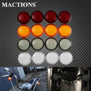 오토바이 방향 지시등 커버 렌즈 라이트 캡 할리 스포츠스터 883 1200 아이언 XL 투어링 로드 킹 소프트테