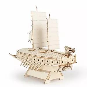 모형소품 미니 거북선 나무조립모형 목재 조립