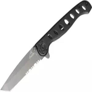 거버 기어 EVO 미드 탄토 포켓 나이프 - 3.12인치 부분 톱니 모양 칼날 접이식 EDC 및 장비 스테인리스