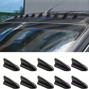 ijuicy 10 PCS 차량용 디퓨저 샤크 핀 안테나 루프 윙 공기 소용돌이 발생기 방수 및 자외선 차단 자가