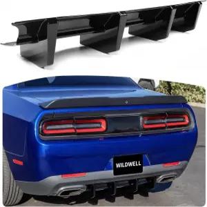 2015-2024 닷지 챌린저 GT SXT 플러스 전용 와일드웰 리어 범퍼 디퓨저 립 스플리터 샤크 핀 스타일의