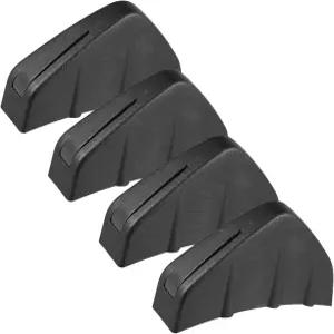 히하하 4pcs 매트 발크 유니버설 카 리어 하부 범퍼 스플리터 립 윙 디퓨저 샤크 핀 스포일러 및 자동차