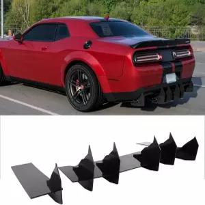 닷지 챌린저 2008-2023 샤크 핀 스타일 스플리터 디퓨저 스포일러용 MUNALP 리어